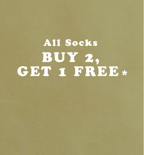 Buy 2 Socks Get 1 Free