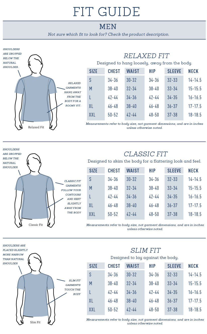Life is good  Men's Fit Guide